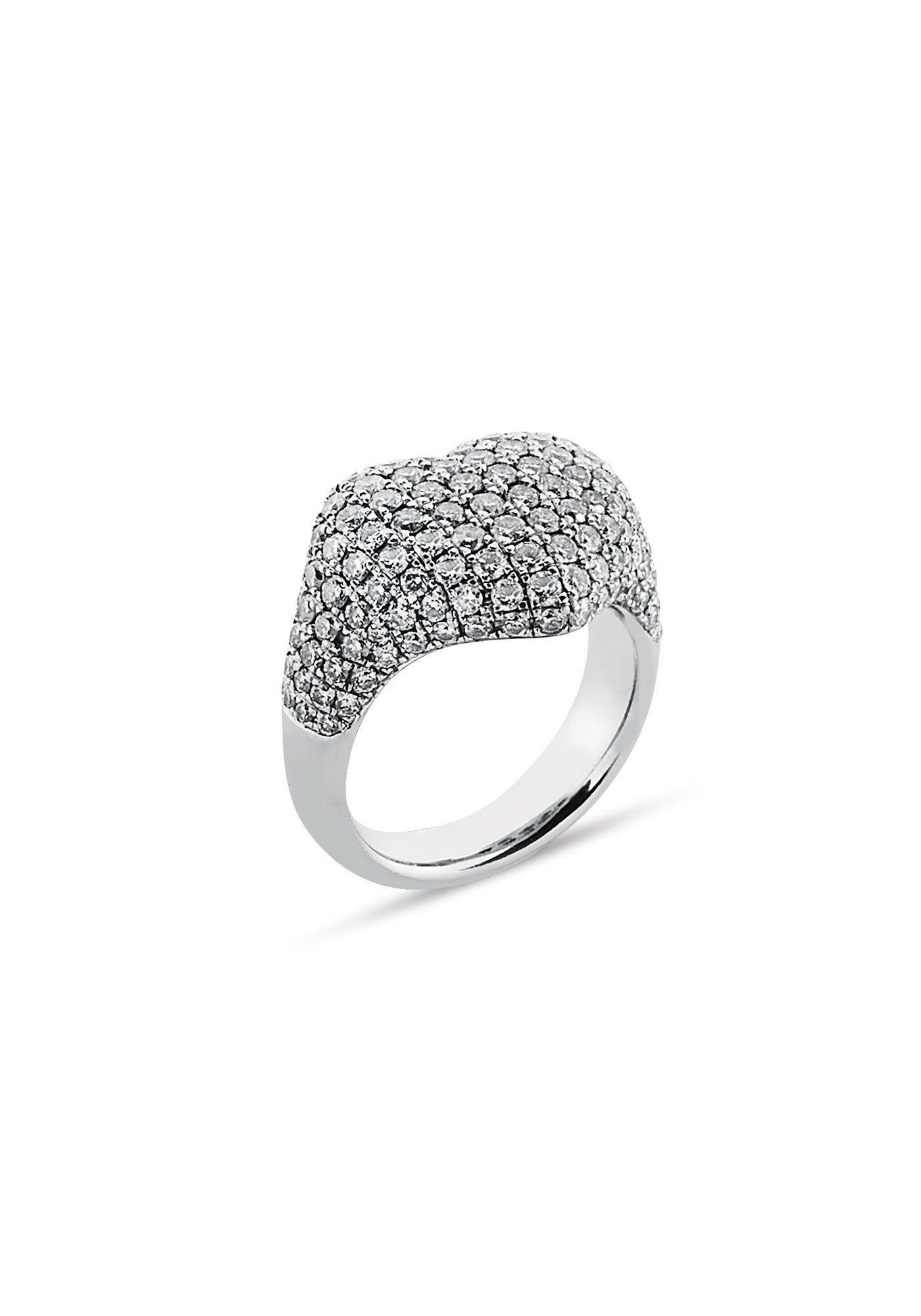 The Full Heart Ring with allover Diamonds